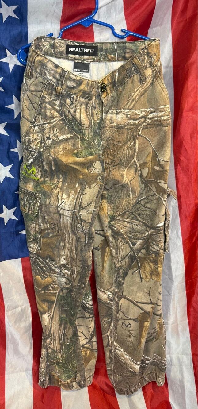Kids boys REALTREE camo pants size small 8